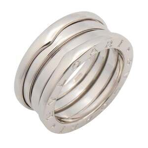 BVLGARI B-zero1 3BD Ring, 18K White Gold, Women's, Silver, 346583